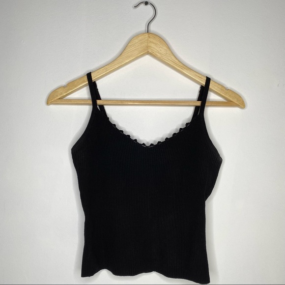 D&C Girls Black Thick Knit Tank Size S - Picture 1 of 7